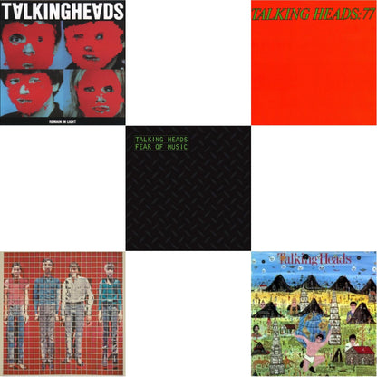 This is a 5 LP Vinyl SKU bundle.
1.This LP Vinyl is brand new.Format: LP VinylMusic Style: Art RockThis item's title is: Remain In LightArtist: Talking HeadsLabel: SireBarcode: 081227080211Release Date: 4/1/2013
2.This LP Vinyl is brand new.