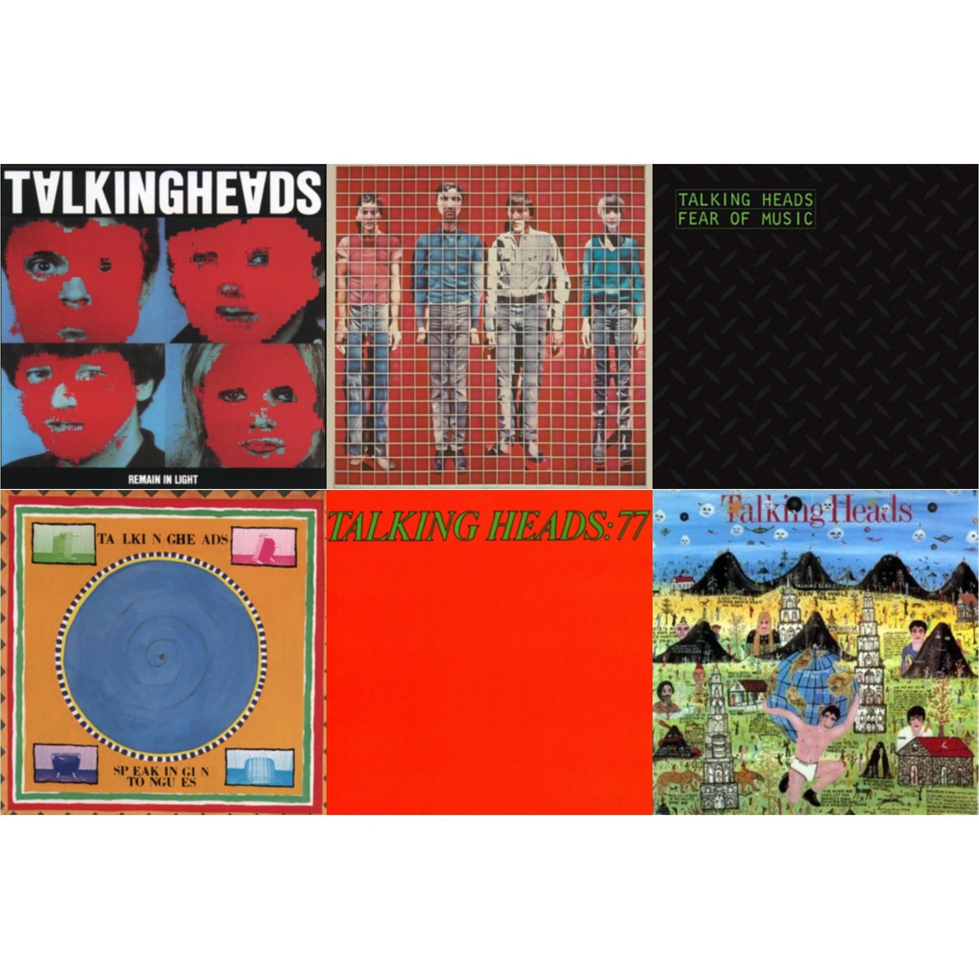 This is a 6 LP Vinyl SKU bundle.
1.This LP Vinyl is brand new.Format: LP VinylMusic Style: Art RockThis item's title is: Remain In LightArtist: Talking HeadsLabel: SireBarcode: 081227080211Release Date: 4/1/2013
2.This LP Vinyl is brand new.