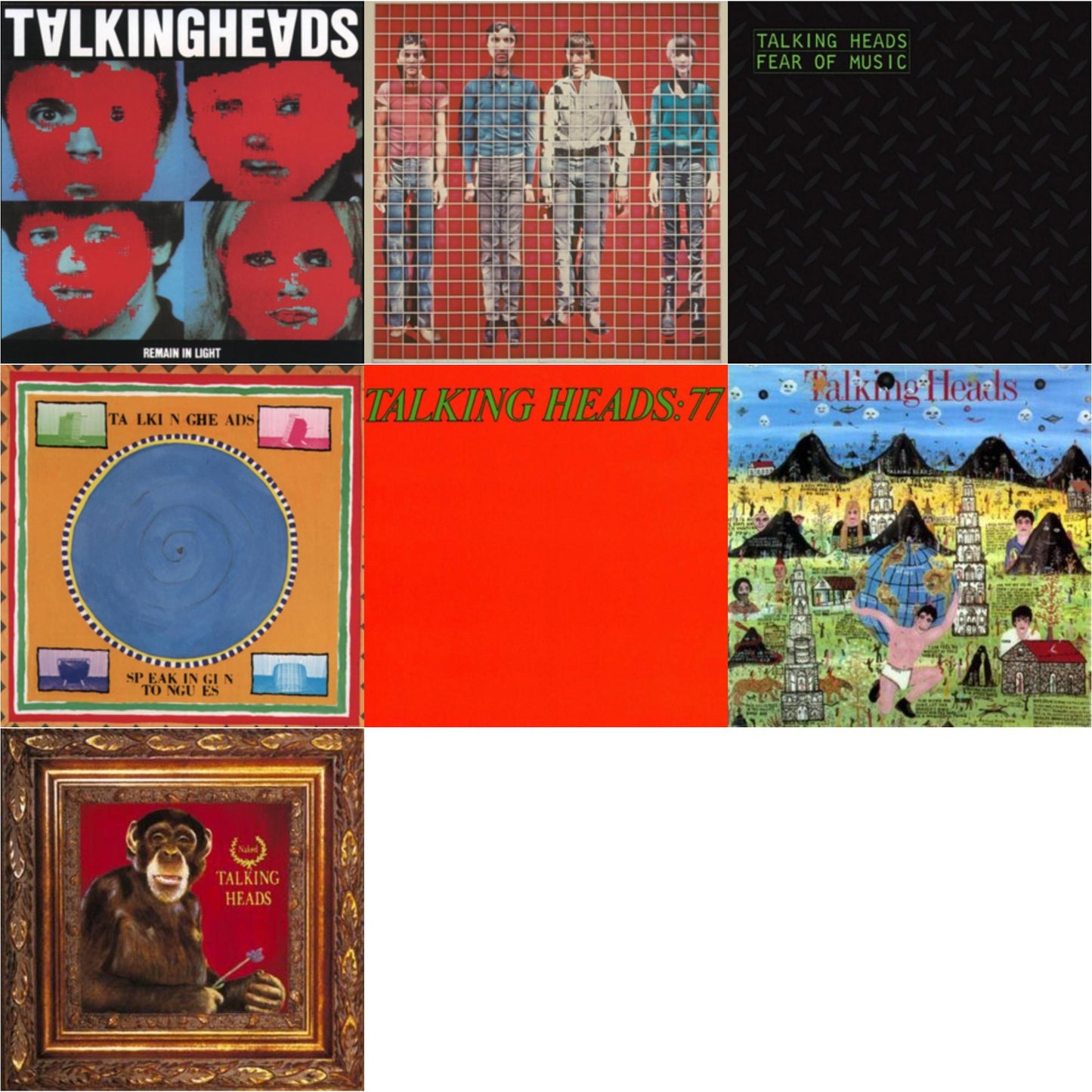 This is a 7 LP Vinyl SKU bundle.
1.This LP Vinyl is brand new.Format: LP VinylMusic Style: Art RockThis item's title is: Remain In LightArtist: Talking HeadsLabel: SireBarcode: 081227080211Release Date: 4/1/2013
2.This LP Vinyl is brand new.