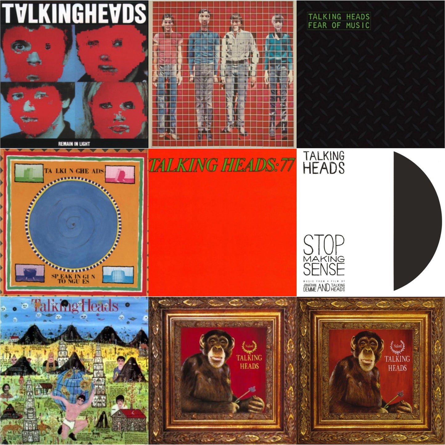This is a 9 LP Vinyl SKU bundle.
1.This LP Vinyl is brand new.Format: LP VinylMusic Style: Art RockThis item's title is: Remain In LightArtist: Talking HeadsLabel: SireBarcode: 081227080211Release Date: 4/1/2013
2.This LP Vinyl is brand new.