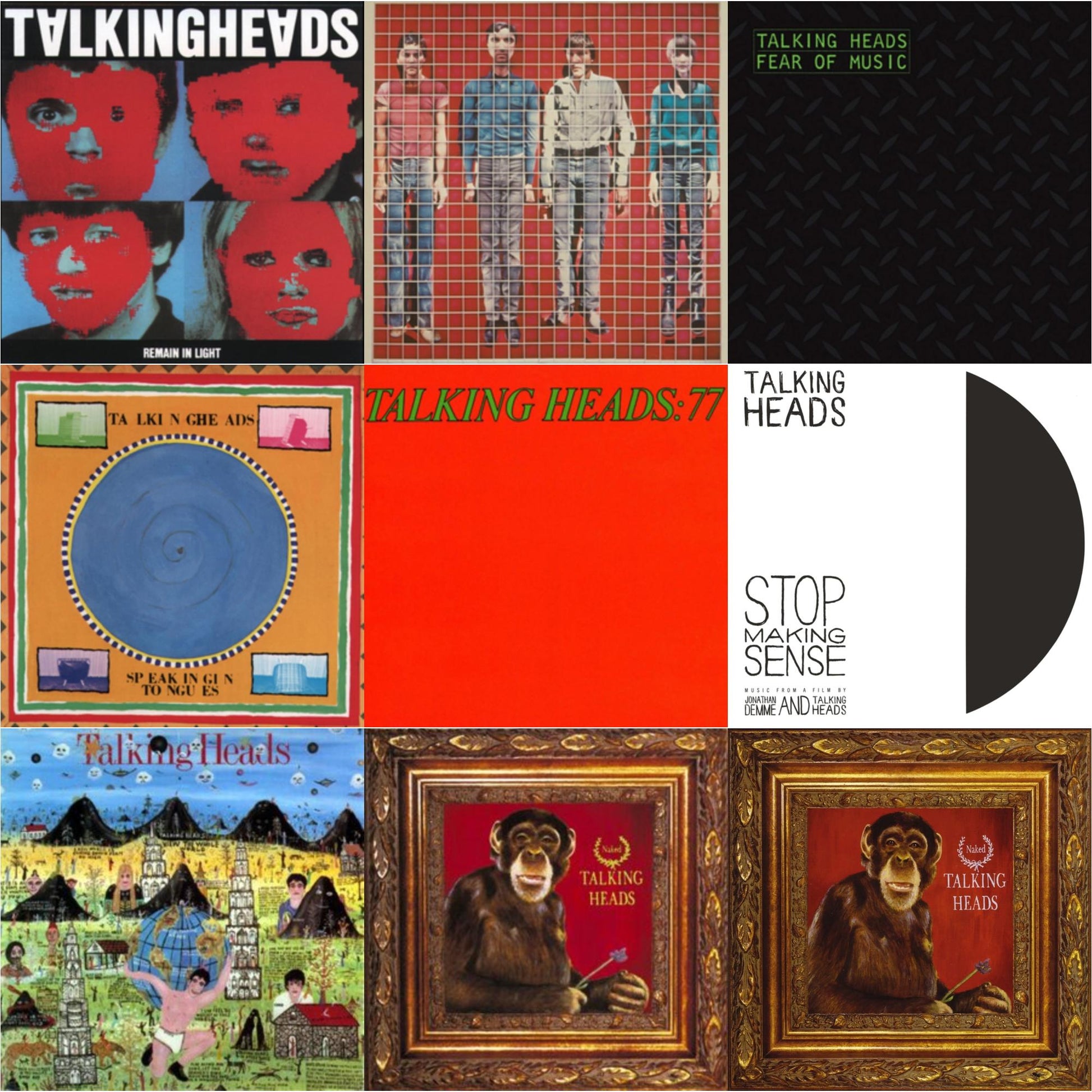 This is a 9 LP Vinyl SKU bundle.
1.This LP Vinyl is brand new.Format: LP VinylMusic Style: Art RockThis item's title is: Remain In LightArtist: Talking HeadsLabel: SireBarcode: 081227080211Release Date: 4/1/2013
2.This LP Vinyl is brand new.