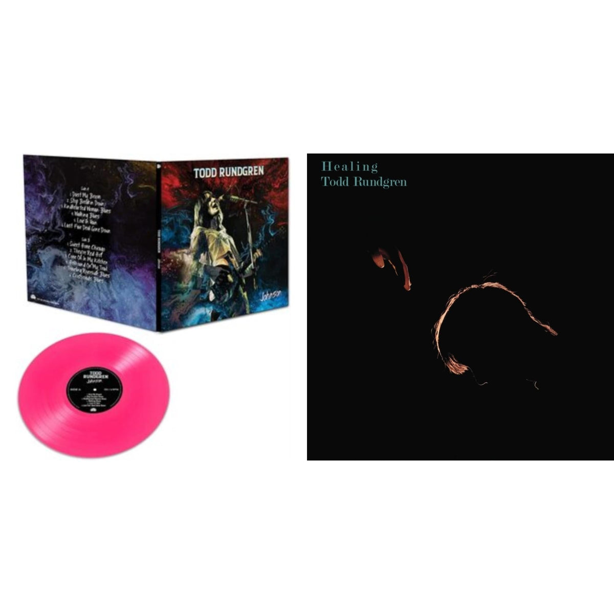 Todd Rundgren - Healing (Clear LP Vinyl/Translucent Blue 7Inch) & Johnson (Pink LP Vinyl)