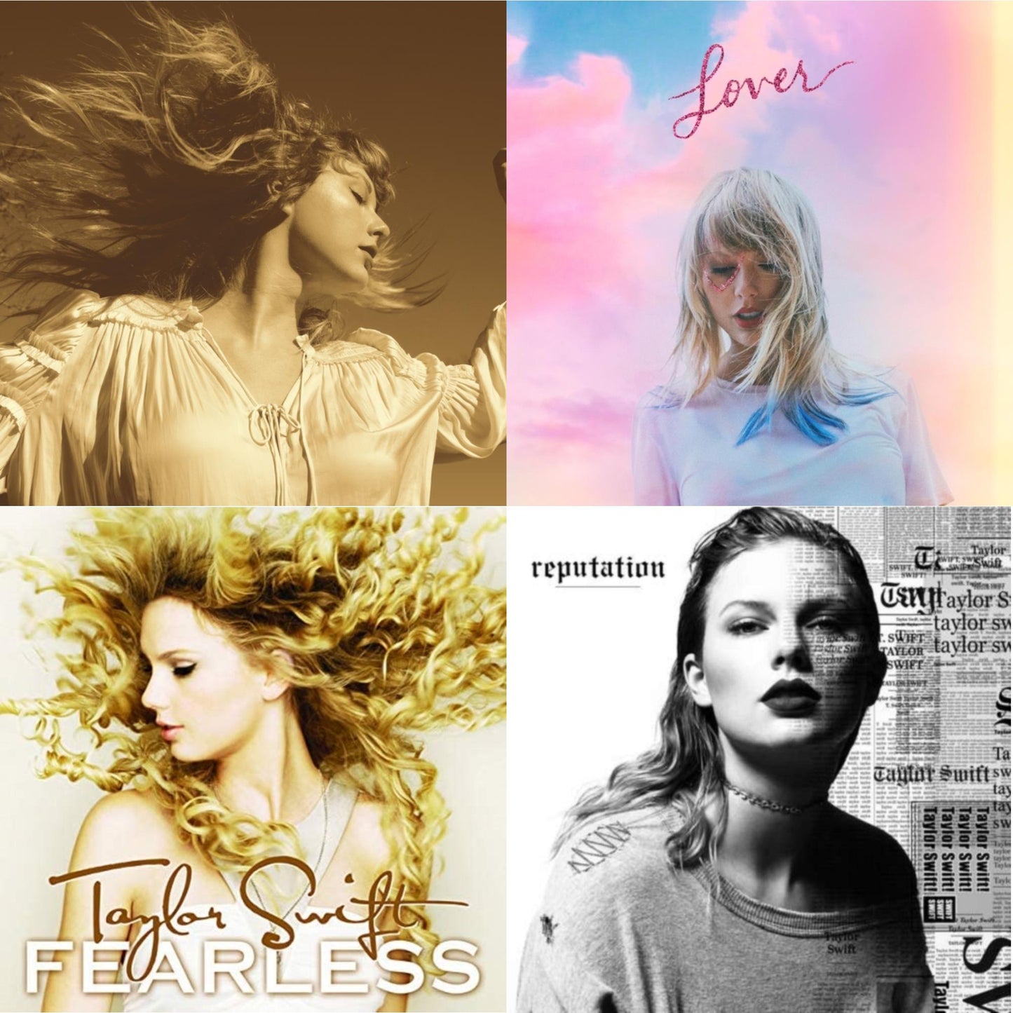 This is a 4 CD SKU bundle.
1.This CD is brand new.Format: CDMusic Style: Rock & RollThis item's title is: Fearless (Taylor's Version) (2CD)Artist: Taylor SwiftBarcode: 602435845098Release Date: 4/9/2021
2.This CD is brand new.