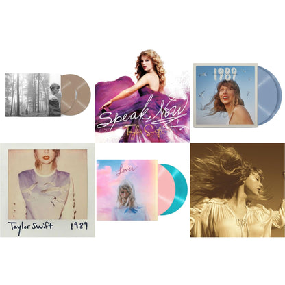 This is a 6 LP Vinyl SKU bundle.
1.This LP Vinyl is brand new.Format: LP VinylMusic Style: VocalThis item's title is: Folklore (X) (Beige Vinyl/2LP)Artist: Taylor SwiftLabel: Republic RecordsBarcode: 602435034881Release Date: 7/23/2021
2.This LP Vinyl is brand new.