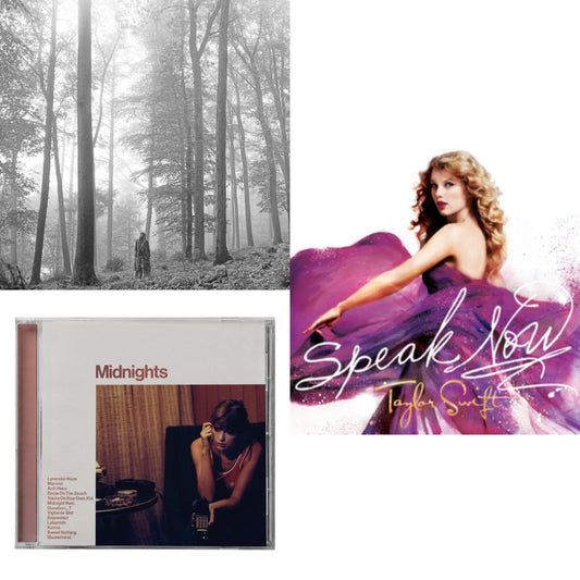 This is a 3 CD SKU bundle.
1.This CD is brand new.Format: CDMusic Style: VocalThis item's title is: Folklore (Edited)Artist: Taylor SwiftLabel: REPUBLICBarcode: 602435034799Release Date: 8/7/2020
2.This CD is brand new.