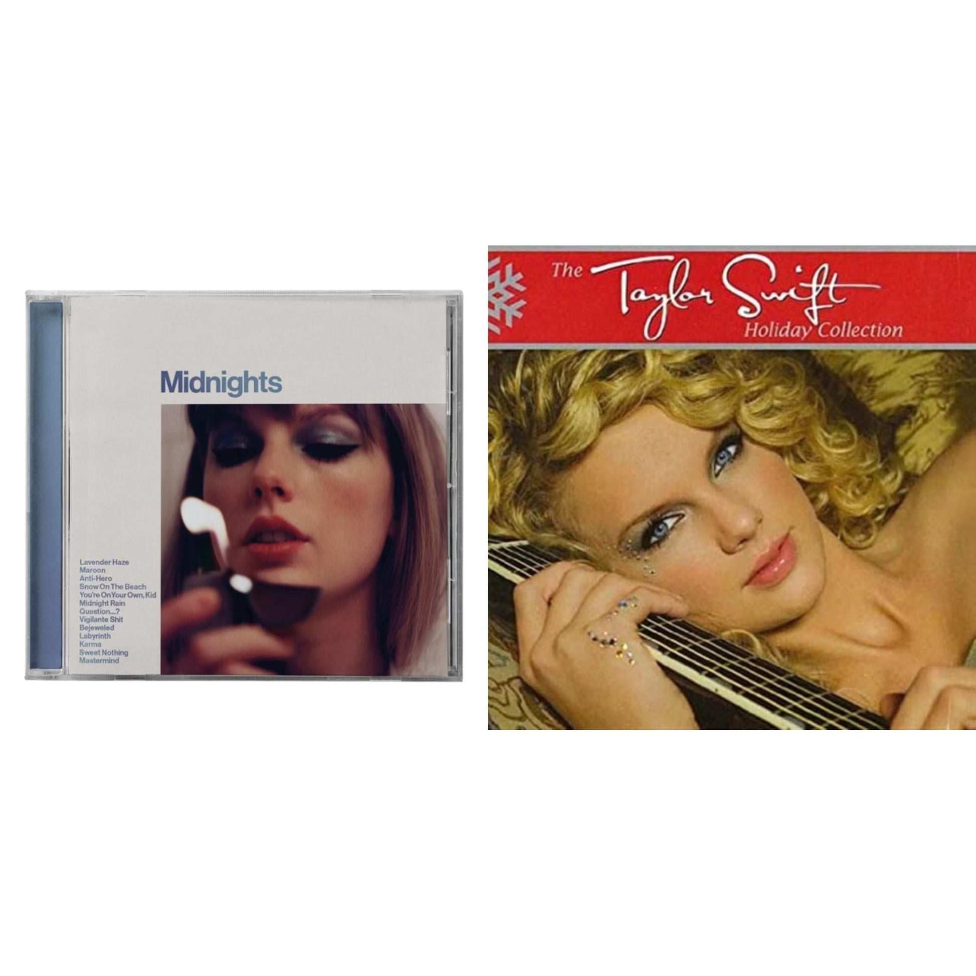This is a 2 CD SKU bundle.
1.This CD is brand new.Format: CDThis item's title is: Midnights (X) (Moonstone Blue CD)Artist: Taylor SwiftLabel: REPUBLICBarcode: 602445790098Release Date: 10/21/2022
2.This CD is brand new.
