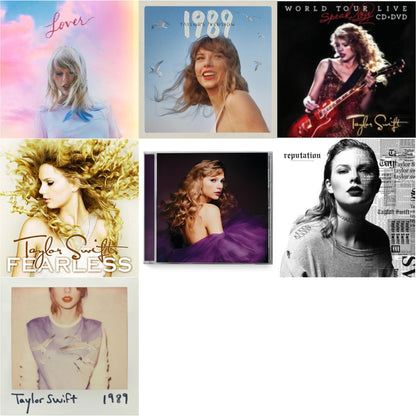 This is a 7 CD SKU bundle.
1.This CD is brand new.Format: CDMusic Style: CountryThis item's title is: Speak Now (Taylor's Version) (2CD)Artist: Taylor SwiftLabel: TAYLOR SWIFT/REPUBLIC RECORDSBarcode: 602455678249Release Date: 7/7/2023
2.This CD is brand new.