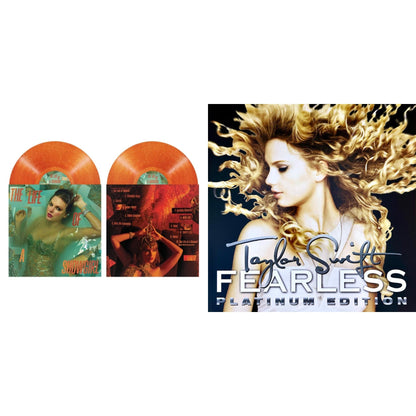 Life Of A Showgirl (X) (Sweat & Vanilla Perfume Portofino Orange Glitter LP Vinyl) & Fearless Platinum Edition