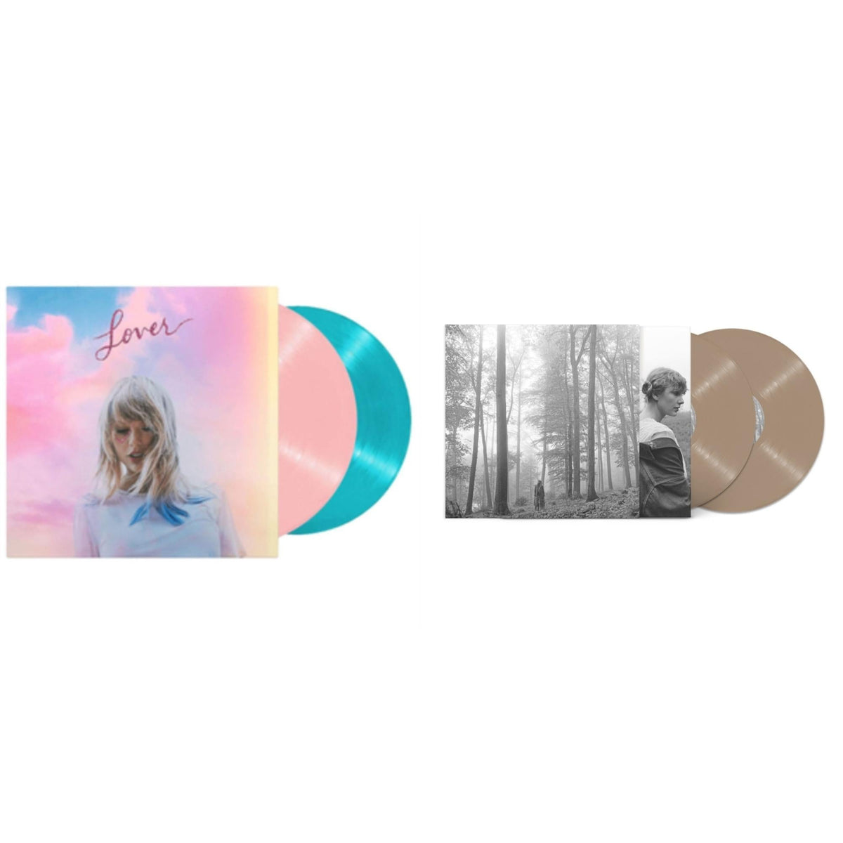 Taylor Swift - Folklore (X) (Beige Vinyl/2LP) & Lover