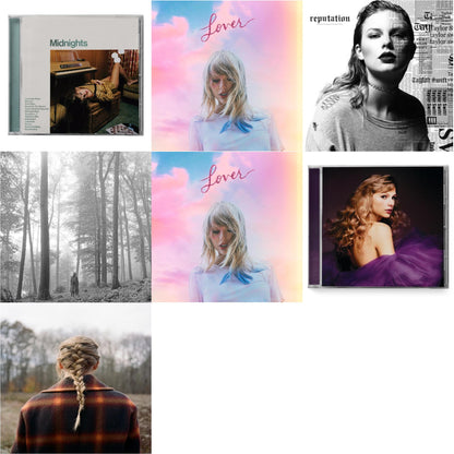 This is a 7 CD SKU bundle.
1.This CD is brand new.Format: CDMusic Style: VocalThis item's title is: Folklore (Edited)Artist: Taylor SwiftLabel: REPUBLICBarcode: 602435034799Release Date: 8/7/2020
2.This CD is brand new.