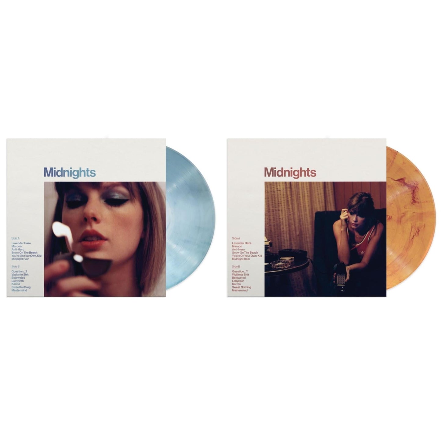 This is a 2 LP Vinyl SKU bundle.
1.This LP Vinyl is brand new.Format: LP VinylMusic Style: Synth-popThis item's title is: Midnights (X) (Moonstone Blue LP Vinyl)Artist: Taylor SwiftLabel: REPUBLICBarcode: 602445789825Release Date: 10/21/2022
2.This LP Vinyl is brand new.