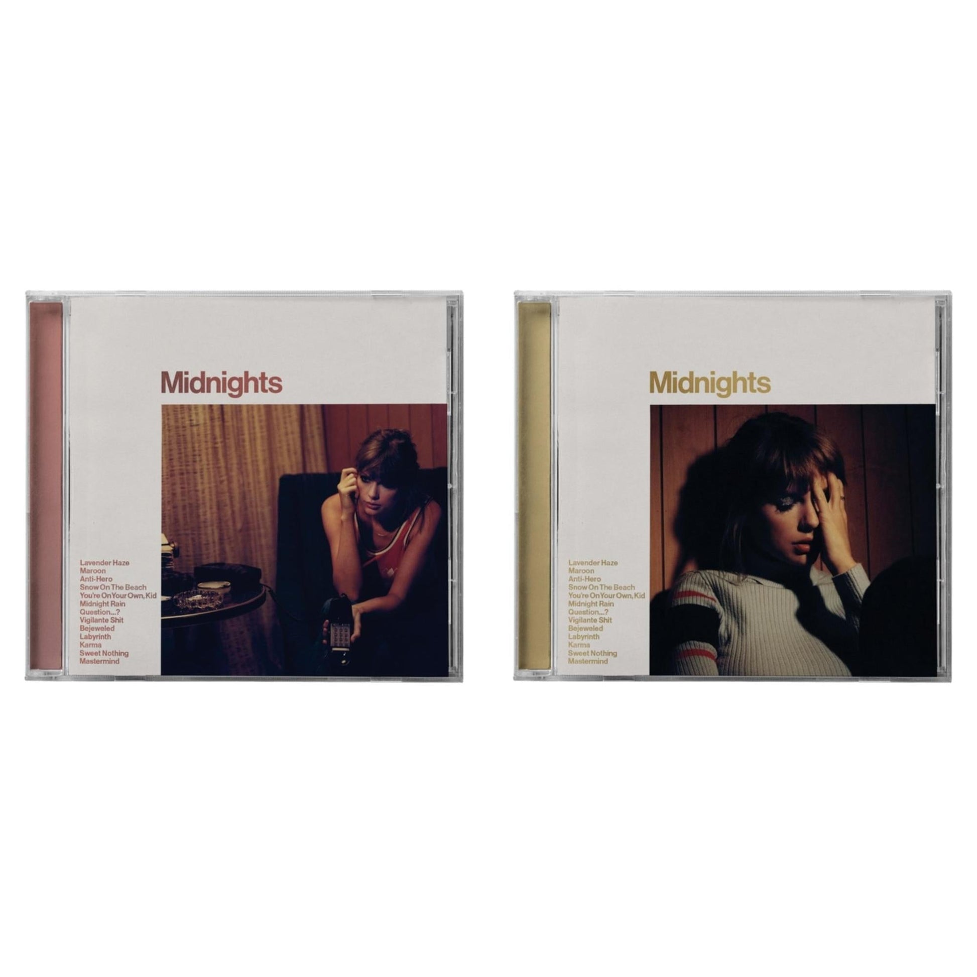 This is a 2 CD SKU bundle.
1.This CD is brand new.Format: CDMusic Style: Synth-popThis item's title is: Midnights (X) (Blood Moon CD)Artist: Taylor SwiftLabel: REPUBLICBarcode: 602445790111Release Date: 10/21/2022
2.This CD is brand new.