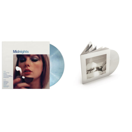 Midnights (X) (Moonstone Blue LP Vinyl) & Tortured Poets Department (X) (Ghosted White Vinyl/2LP/Manuscript- Bonus Track)