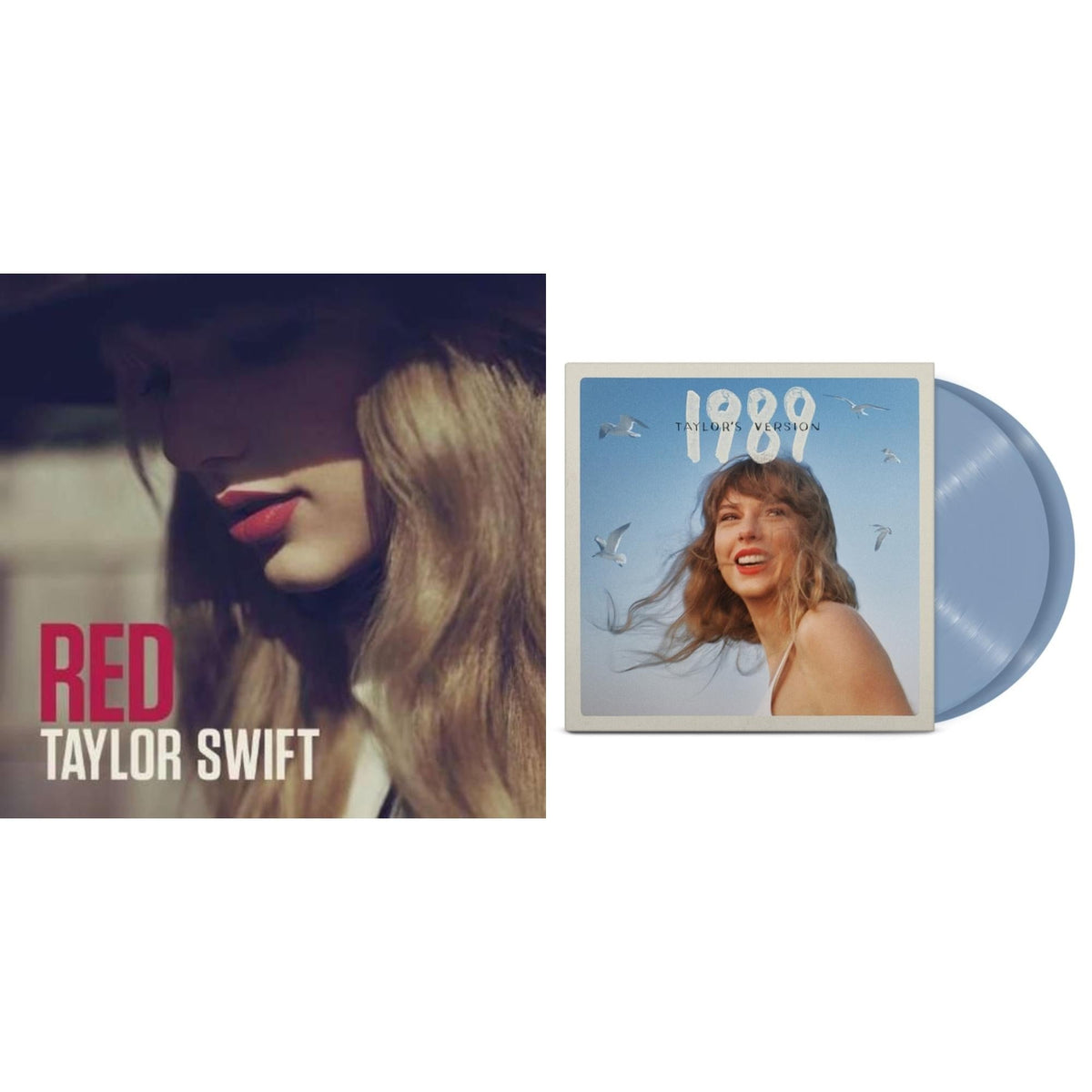Taylor Swift - 1989 (Taylor's Version) (2LP/Crystal Skies Blue Vinyl) & Red