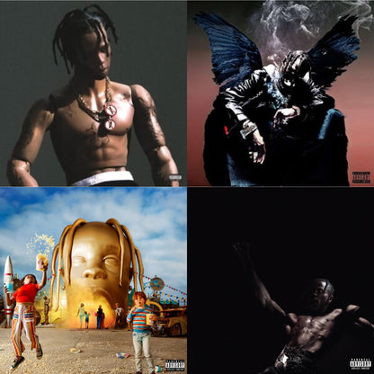This is a 4 LP Vinyl SKU bundle.
1.This LP Vinyl is brand new.Format: LP VinylThis item's title is: Rodeo (X) (2LP/150G/Dl Card)Artist: Travis ScottLabel: Rap/Hip HopBarcode: 888750652010Release Date: 11/6/2015
2.This LP Vinyl is brand new.