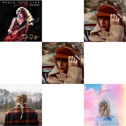 This is a 5 CD SKU bundle.
1.This CD is brand new.Format: CDMusic Style: Alternative RockThis item's title is: Evermore (X)Artist: Taylor SwiftLabel: REPUBLICBarcode: 602435648583Release Date: 12/18/2020
2.This CD is brand new.