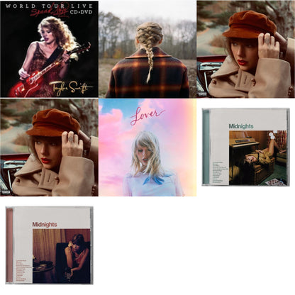 This is a 7 CD SKU bundle.
1.This CD is brand new.Format: CDMusic Style: Alternative RockThis item's title is: Evermore (X)Artist: Taylor SwiftLabel: REPUBLICBarcode: 602435648583Release Date: 12/18/2020
2.This CD is brand new.