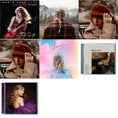 This is a 7 CD SKU bundle.
1.This CD is brand new.Format: CDMusic Style: Alternative RockThis item's title is: Evermore (X)Artist: Taylor SwiftLabel: REPUBLICBarcode: 602435648583Release Date: 12/18/2020
2.This CD is brand new.