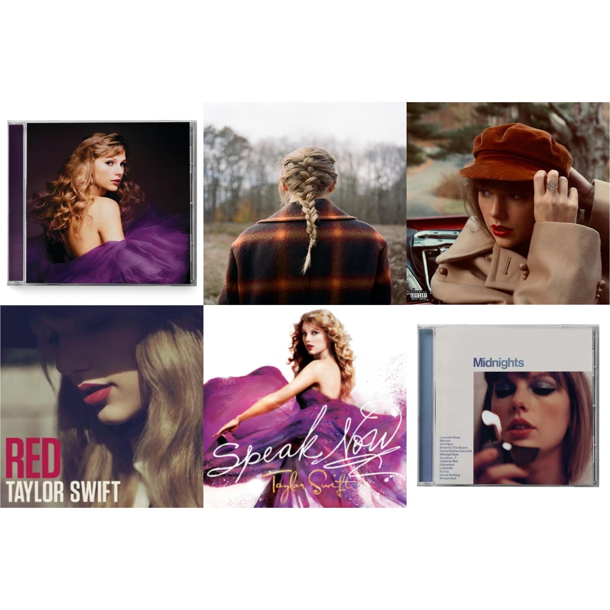 This is a 6 CD SKU bundle.
1.This CD is brand new.Format: CDMusic Style: Alternative RockThis item's title is: Evermore (X)Artist: Taylor SwiftLabel: REPUBLICBarcode: 602435648583Release Date: 12/18/2020
2.This CD is brand new.