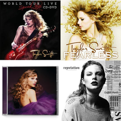 This is a 4 CD SKU bundle.
1.This CD is brand new.Format: CDMusic Style: CountryThis item's title is: Speak Now (Taylor's Version) (2CD)Artist: Taylor SwiftLabel: TAYLOR SWIFT/REPUBLIC RECORDSBarcode: 602455678249Release Date: 7/7/2023
2.This CD is brand new.