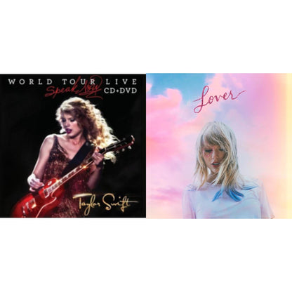 This is a 2 CD SKU bundle.
1.This CD is brand new.Format: CDMusic Style: Country RockThis item's title is: Speak Now World Tour Live (CD/DVD)Artist: Taylor SwiftLabel: Big Machine RecordsBarcode: 602527885223Release Date: 11/28/2011
2.This CD is brand new.