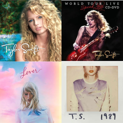 This is a 4 CD SKU bundle.
1.This CD is brand new.Format: CDMusic Style: CountryThis item's title is: Taylor SwiftArtist: Taylor SwiftLabel: Big Machine RecordsBarcode: 602517874695Release Date: 8/3/2009
2.This CD is brand new.