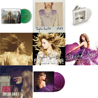 This is a 8 LP Vinyl SKU bundle.
1.This LP Vinyl is brand new.Format: LP VinylMusic Style: Alternative RockThis item's title is: Evermore (Green Vinyl/2LP)Artist: Taylor SwiftLabel: Republic RecordsBarcode: 602435651279Release Date: 5/28/2021
2.This LP Vinyl is brand new.