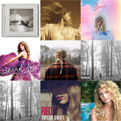 This is a 9 CD SKU bundle.
1.This CD is brand new.Format: CDMusic Style: VocalThis item's title is: Folklore (Edited)Artist: Taylor SwiftLabel: REPUBLICBarcode: 602435034799Release Date: 8/7/2020
2.This CD is brand new.
