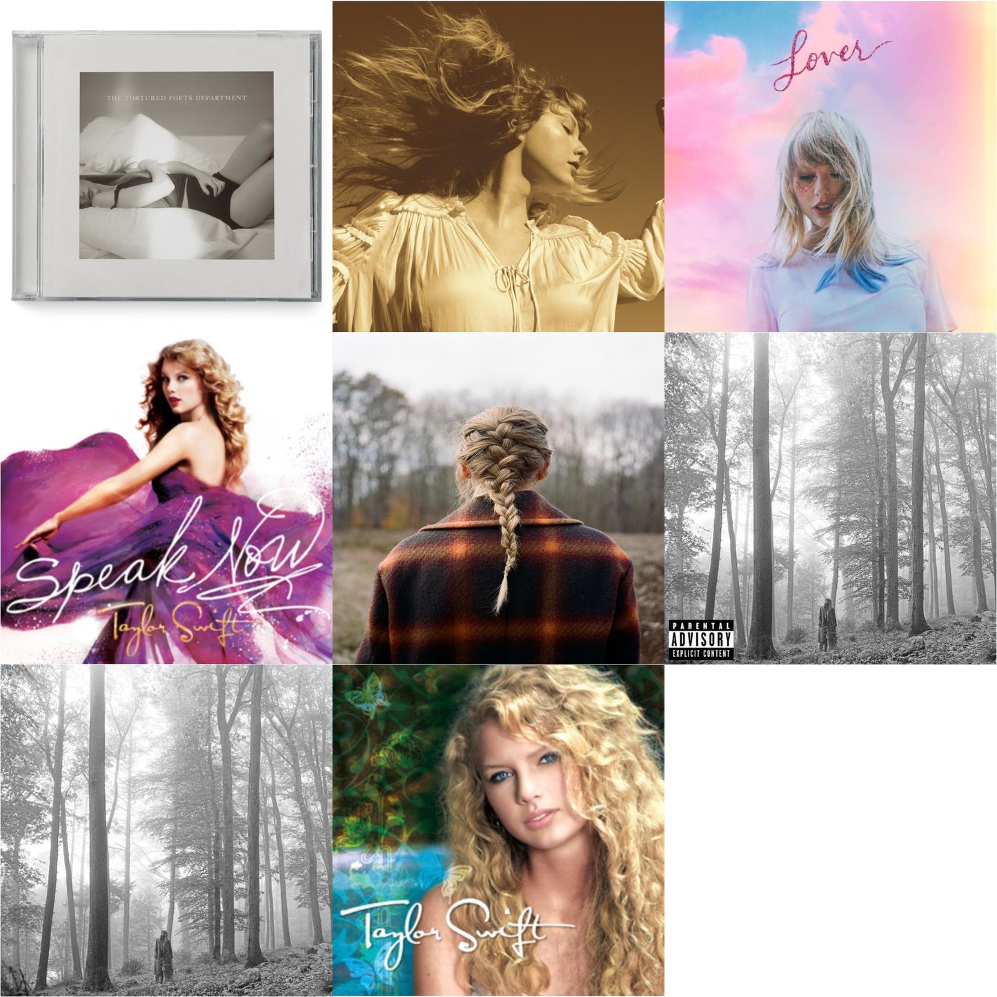 This is a 8 CD SKU bundle.
1.This CD is brand new.Format: CDMusic Style: VocalThis item's title is: Folklore (Edited)Artist: Taylor SwiftLabel: REPUBLICBarcode: 602435034799Release Date: 8/7/2020
2.This CD is brand new.
