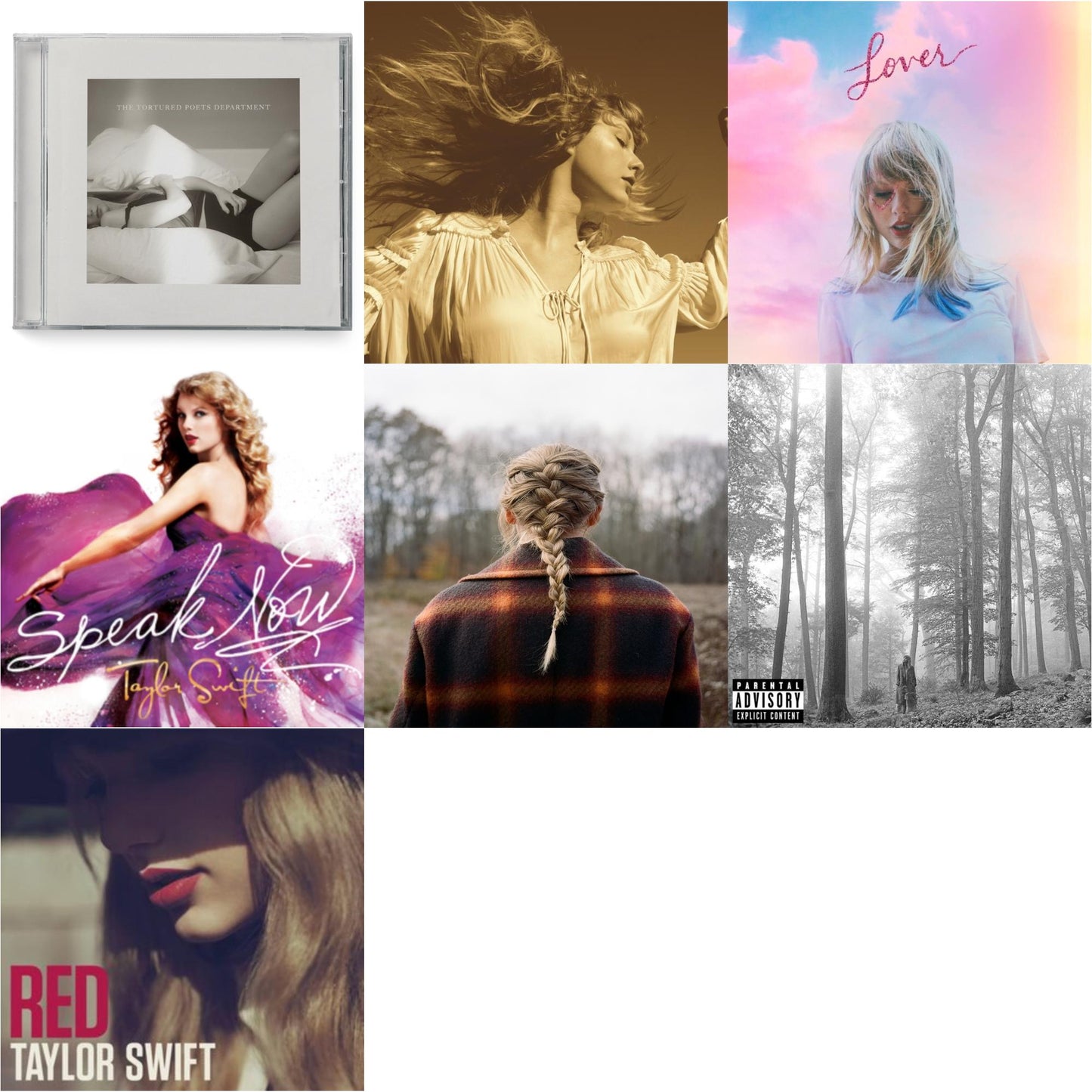 This is a 7 CD SKU bundle.
1.This CD is brand new.Format: CDMusic Style: VocalThis item's title is: Folklore (X)Artist: Taylor SwiftLabel: REPUBLICBarcode: 602435034805Release Date: 8/7/2020
2.This CD is brand new.
