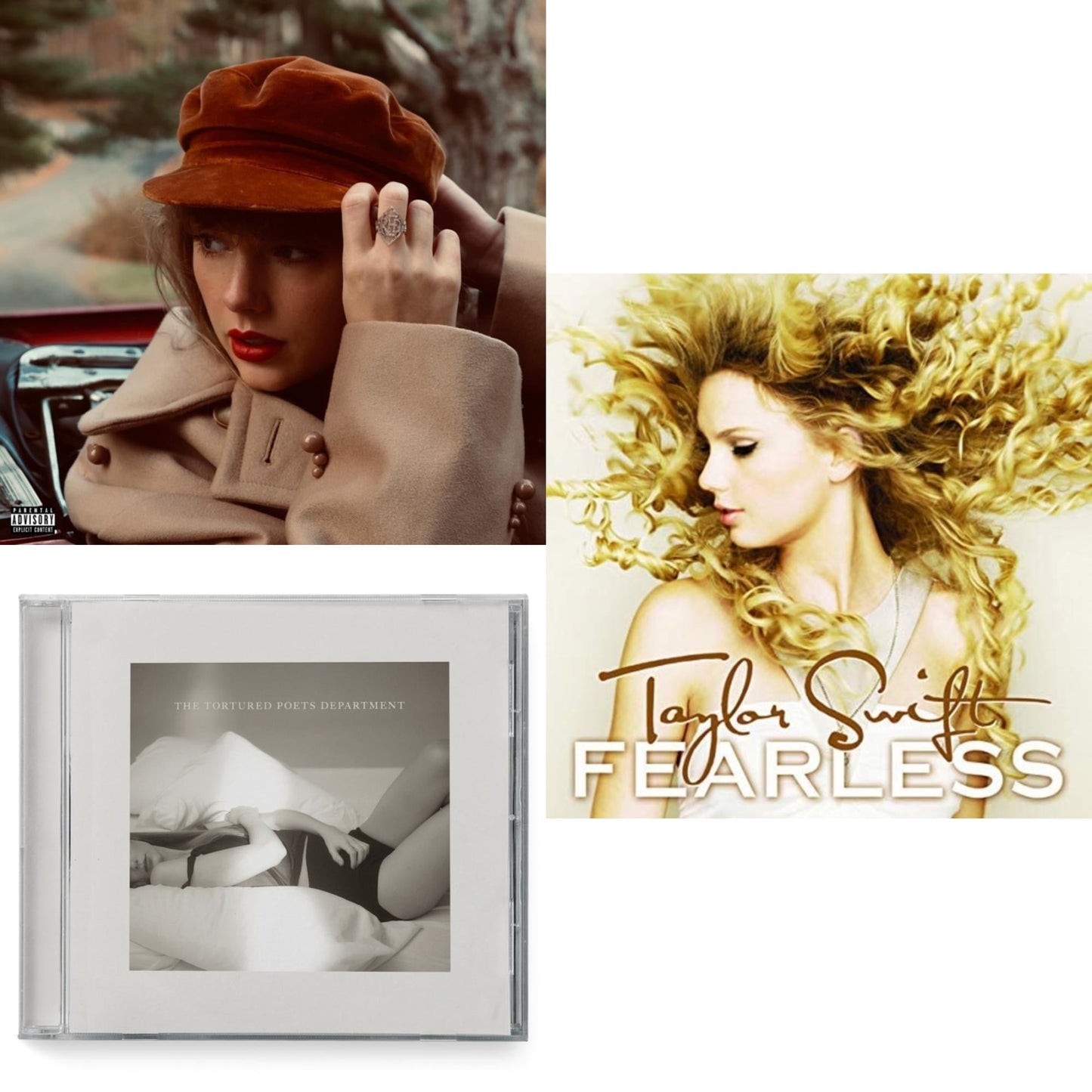 This is a 3 CD SKU bundle.
1.This CD is brand new.Format: CDMusic Style: BalladThis item's title is: Red (Taylor's Version) (Edited) (2CD)Artist: Taylor SwiftLabel: REPUBLICBarcode: 602438737635Release Date: 11/12/2021
2.This CD is brand new.