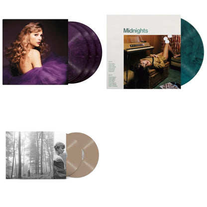 This is a 4 LP Vinyl SKU bundle.
1.This LP Vinyl is brand new.Format: LP VinylMusic Style: CountryThis item's title is: Fearless (Taylor's Version) (Gold Vinyl/3LP)Artist: Taylor SwiftLabel: Republic RecordsBarcode: 602435845104Release Date: 10/1/2021
2.This LP Vinyl is brand new.