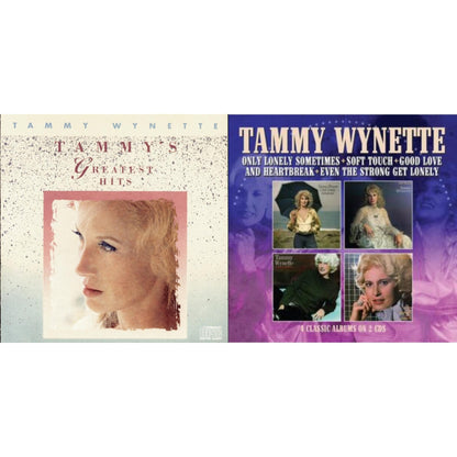 This is a 2 CD SKU bundle.
1.This CD is brand new.Format: CDThis item's title is: Tammy Wynette's Greatest HitsArtist: Tammy WynetteLabel: SONY SPECIAL MARKETINGBarcode: 886972455921Release Date: 2/10/2008
2.This CD is brand new.