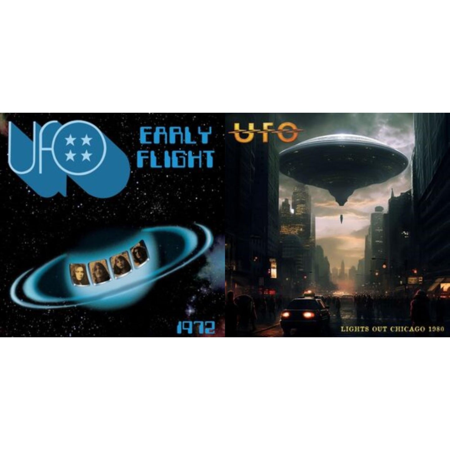 Lights Out Chicago 1980 (Gold Vinyl/2LP) & Early Flight 1972 (Blue Marble LP Vinyl)