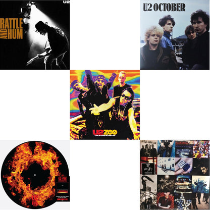 Rattle & Hum & Fire (40Th Anniversary Edition/Picture Disc) & Zoo Tv: Live In Dublin 1993 (Ep) & October & Achtung Baby (180G/2 LP)