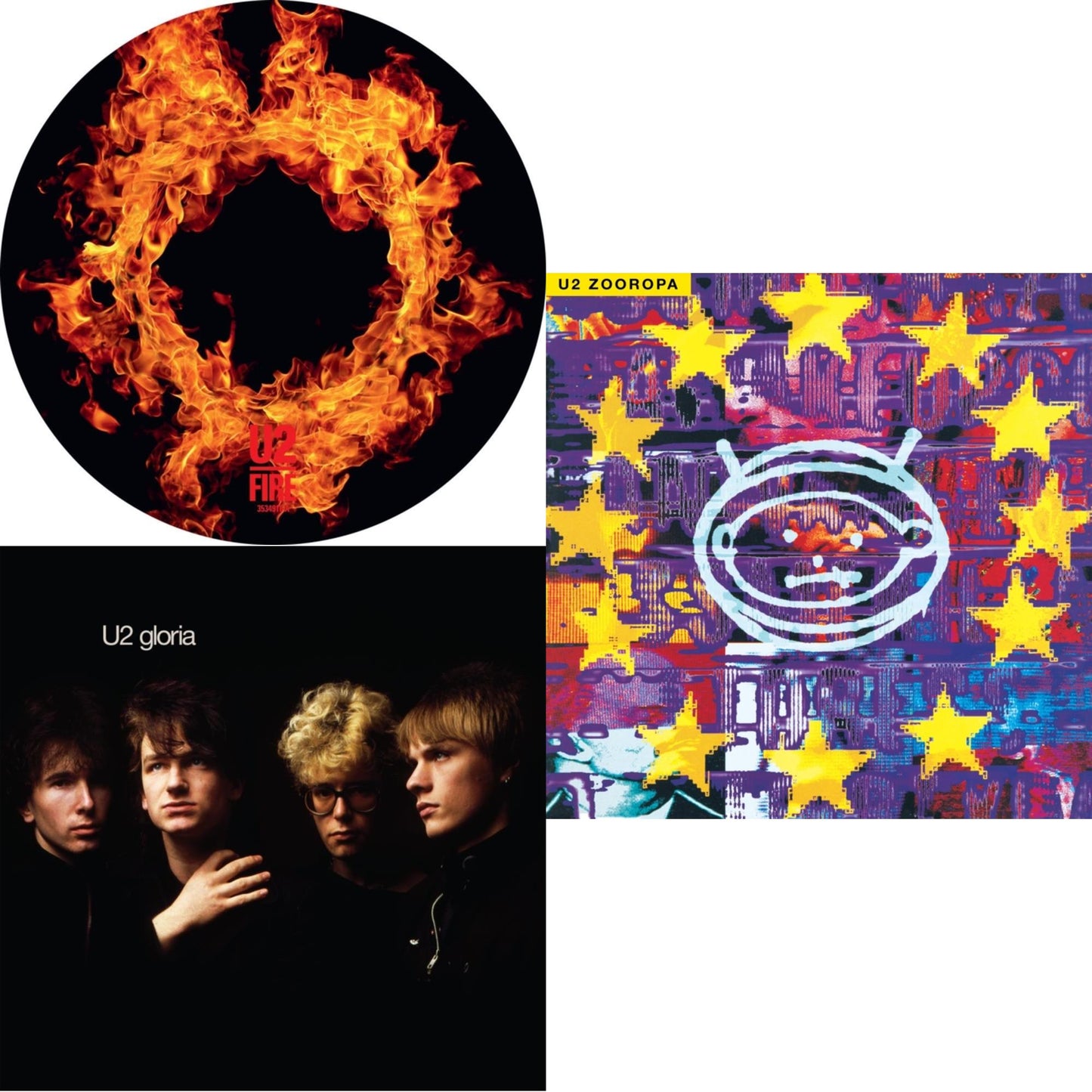 Fire (40Th Anniversary Edition/Picture Disc) & Gloria (40Th Anniversary/180G/Transparent Yellow LP Vinyl) & Zooropa (Transparent Yellow/2LP)