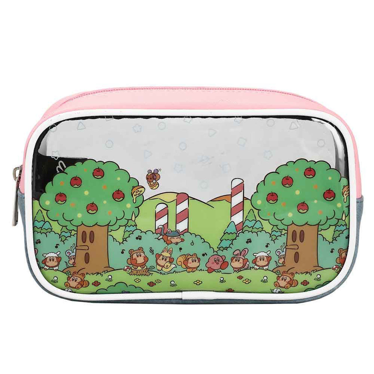 Product Image : This is brand new.<br>KIRBY PICNIC TRAVEL COSMETIC BAGS - SET OF 3

Travel cosmetic bags
Set of 3
Zipper closure
Material: Synthetic Leather
Dimensions: Large Bag 9W x 7H x 2 1/4D in. Medium Bag 6 1/2W x 5H x 2D in. Small Bag 5 1/2W x 5H x 1D in.
Care: Wipe clean with a damp cloth
Imported<br>This item's title is: Travel Cosmetic Bag: Kirby - Picnic<br>Barcode: 196179209044<br>This was released: 2022