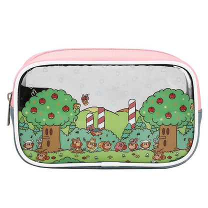 Product Image : This is brand new.<br>KIRBY PICNIC TRAVEL COSMETIC BAGS - SET OF 3

Travel cosmetic bags
Set of 3
Zipper closure
Material: Synthetic Leather
Dimensions: Large Bag 9W x 7H x 2 1/4D in. Medium Bag 6 1/2W x 5H x 2D in. Small Bag 5 1/2W x 5H x 1D in.
Care: Wipe clean with a damp cloth
Imported<br>This item's title is: Travel Cosmetic Bag: Kirby - Picnic<br>Barcode: 196179209044<br>This was released: 2022