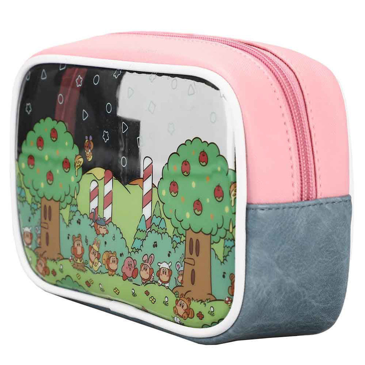 Product Image : This is brand new.<br>KIRBY PICNIC TRAVEL COSMETIC BAGS - SET OF 3

Travel cosmetic bags
Set of 3
Zipper closure
Material: Synthetic Leather
Dimensions: Large Bag 9W x 7H x 2 1/4D in. Medium Bag 6 1/2W x 5H x 2D in. Small Bag 5 1/2W x 5H x 1D in.
Care: Wipe clean with a damp cloth
Imported<br>This item's title is: Travel Cosmetic Bag: Kirby - Picnic<br>Barcode: 196179209044<br>This was released: 2022