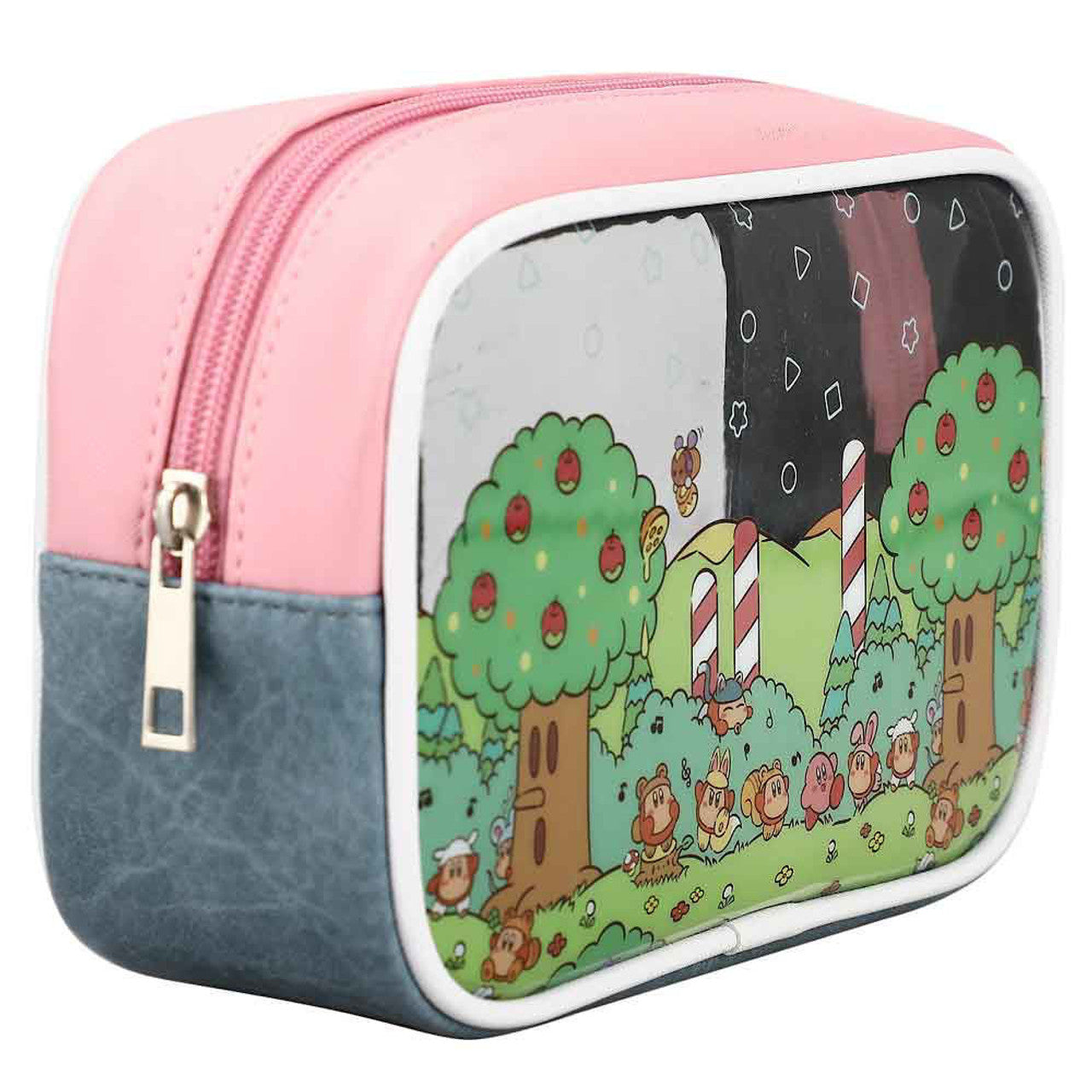 Product Image : This is brand new.<br>KIRBY PICNIC TRAVEL COSMETIC BAGS - SET OF 3

Travel cosmetic bags
Set of 3
Zipper closure
Material: Synthetic Leather
Dimensions: Large Bag 9W x 7H x 2 1/4D in. Medium Bag 6 1/2W x 5H x 2D in. Small Bag 5 1/2W x 5H x 1D in.
Care: Wipe clean with a damp cloth
Imported<br>This item's title is: Travel Cosmetic Bag: Kirby - Picnic<br>Barcode: 196179209044<br>This was released: 2022