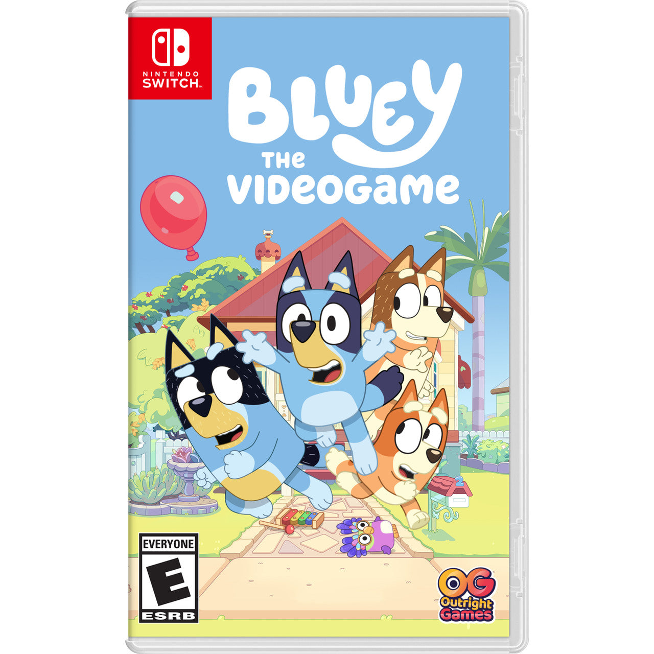 This is brand new.Join the fun with Bluey and her family in Bluey: The Videogame! Play a brand-new story set across 4 interactive adventures. For the first time ever, explore iconic locations such as the Heeler House, Playgrounds, Creek and a bonus beach location.