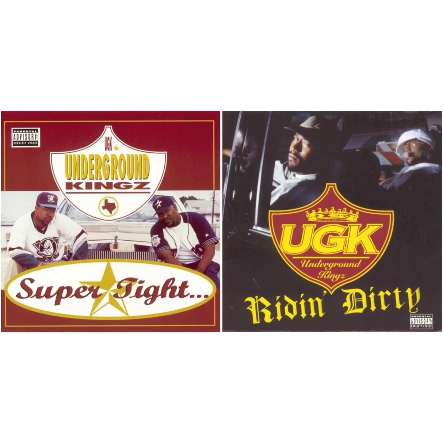 This is a 2 CD SKU bundle.
1.This CD is brand new.Format: CDMusic Style: HouseThis item's title is: Super TightArtist: U.G.K. (Underground Kingz)Label: LEGACYBarcode: 012414152428Release Date: 8/30/1994
2.This CD is brand new.