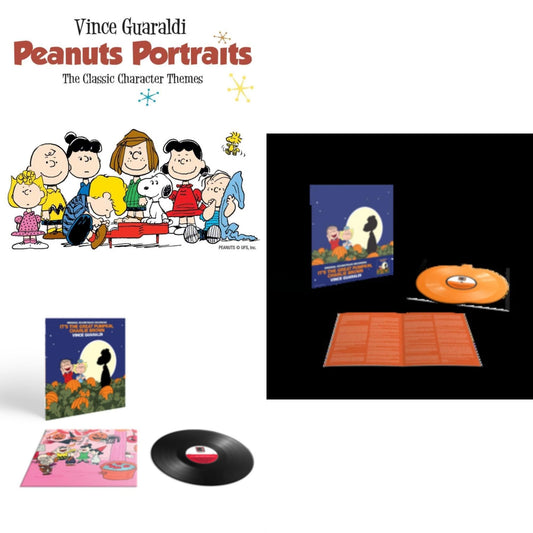 Peanuts Portraits & It's The Great Pumpkin, Charlie Brown (45RPM) & It's The Great Pumpkin, Charlie Brown (Translucent Orange Pumpkin Shaped 33 1/3RPM LP Vinyl)