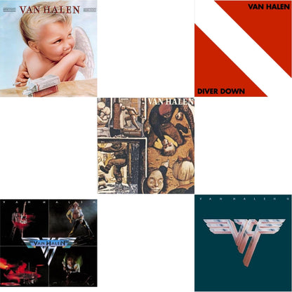 This is a 5 LP Vinyl SKU bundle.
1.This LP Vinyl is brand new.Format: LP VinylMusic Style: Hard RockThis item's title is: Van Halen Ii (180G/Remastered)Artist: Van HalenLabel: RHINO/WARNER BROS.Barcode: 081227954932Release Date: 7/10/2015
2.This LP Vinyl is brand new.