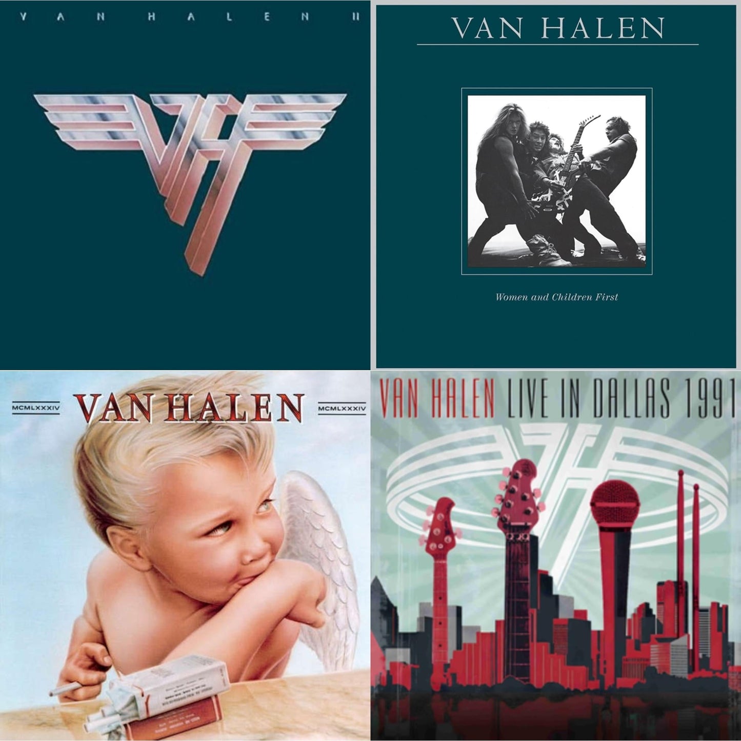 Van Halen Ii (180G/Remastered) & Women & Children First & 1984 & Live In Dallas 1991 (X) (2LP)
