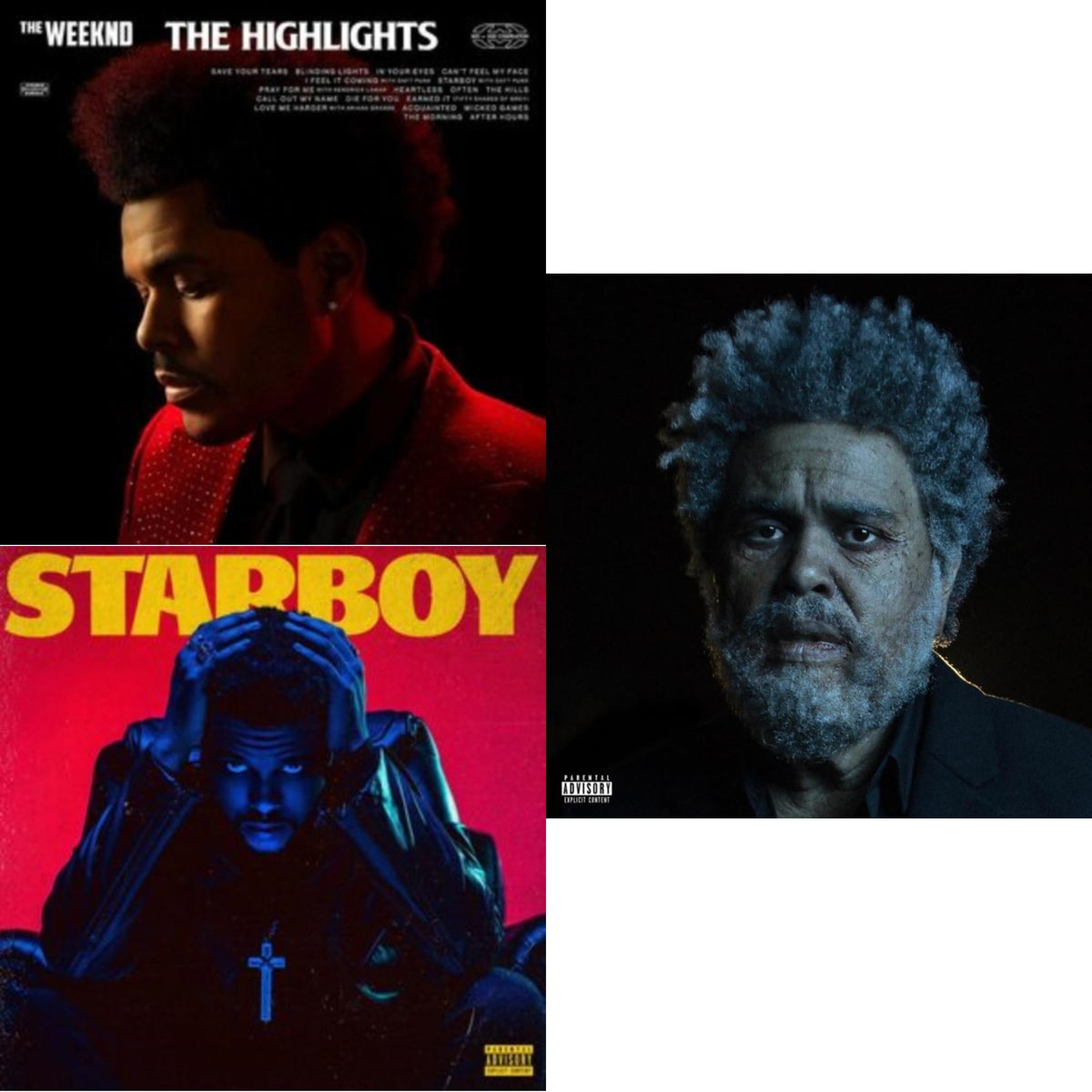 Highlights (2LP) & Dawn Fm (X) (2LP) & Starboy (2LP/Translucent Red Vinyl/Gatefold)