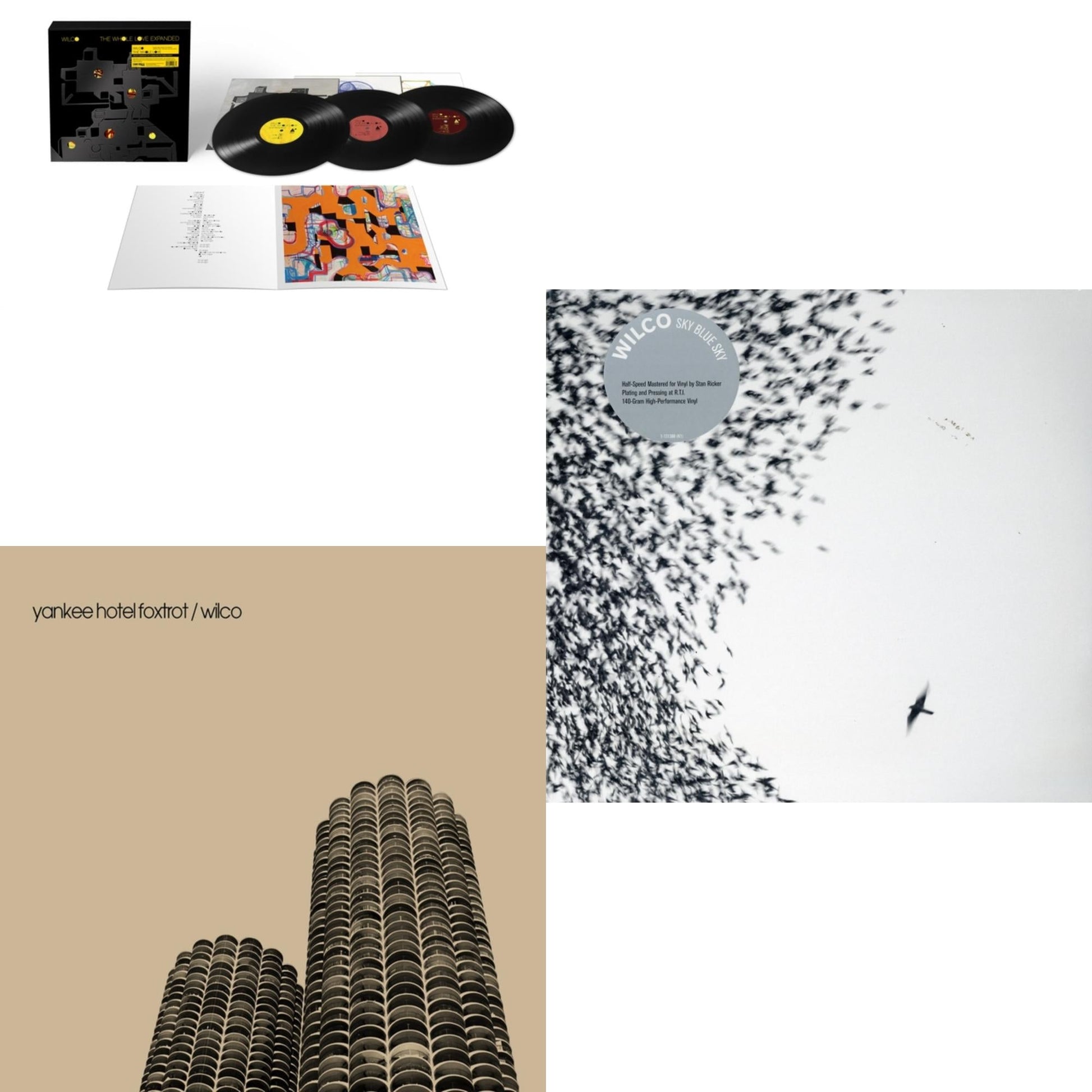 This is a 3 LP Vinyl SKU bundle.
1.This LP Vinyl is brand new.Format: LP VinylThis item's title is: Whole Love Expanded (3LP/140G)Artist: WilcoBarcode: 051497424633Release Date: 5/2/2025
2.This LP Vinyl is brand new.