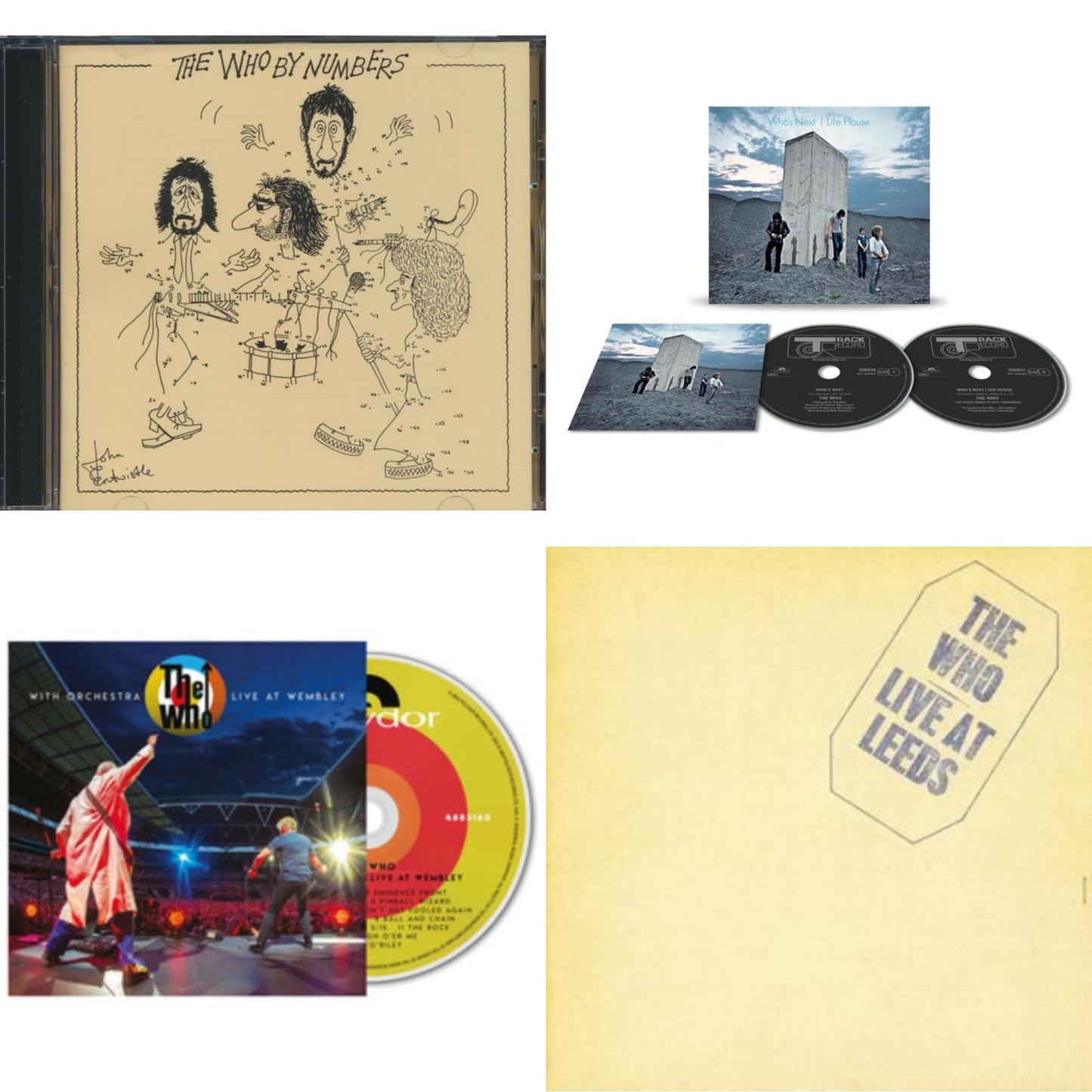 Who By Numbers & Who's Next/Life House (2CD) & Who With Orchestra & Live At Leeds (Remastered)