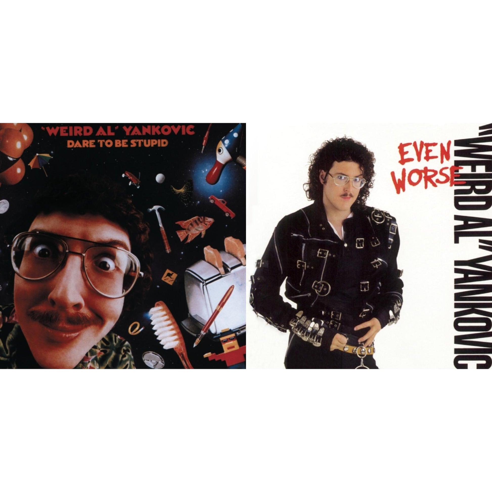 This is a 2 CD SKU bundle.
1.This CD is brand new.Format: CDMusic Style: ParodyThis item's title is: Dare To Be StupidArtist: Weird Al YankovicLabel: SONY SPECIAL MARKETINGBarcode: 886979177024Release Date: 8/17/2011
2.This CD is brand new.