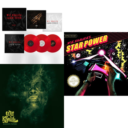 This is a 3 LP Vinyl SKU bundle.
1.This LP Vinyl is brand new.Format: LP VinylMusic Style: Pop RapThis item's title is: Rolling Papers (X) (Green Vinyl/2LP)Artist: Wiz KhalifaLabel: ATLANTICBarcode: 603497831630Release Date: 10/13/2023
2.This LP Vinyl is brand new.
